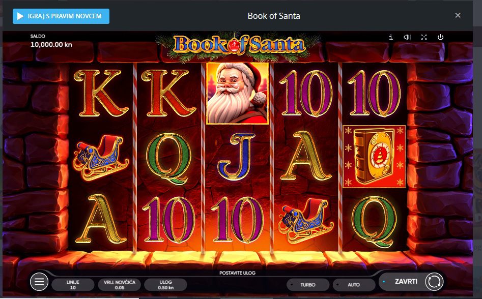 SuperSport Book of Santa slot