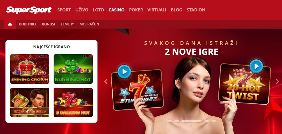 SuperSport casino naslovnica