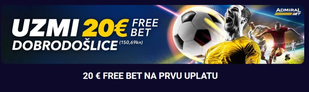 Admiral Bet bonus dobrodošlice