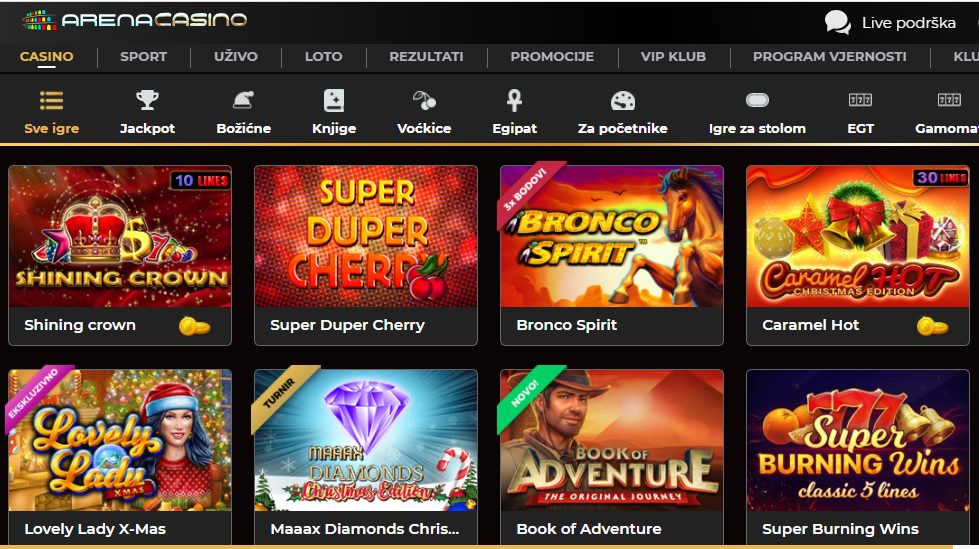 Arena Casino naslovnica