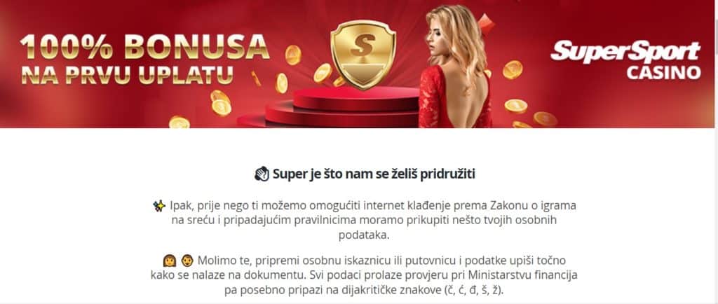 SuperCasino registracija
