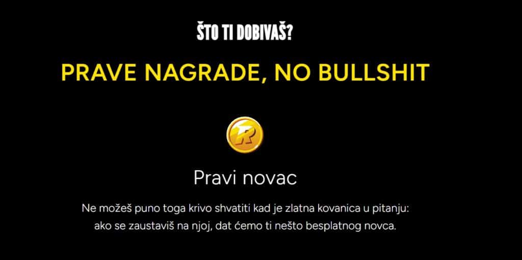 Wheel of Rizk nagrade