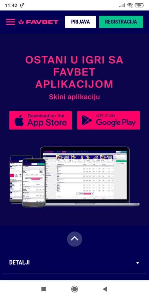 Favbet aplikacija instalacija