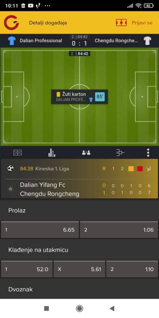 Germania aplikacija klađenje uživo