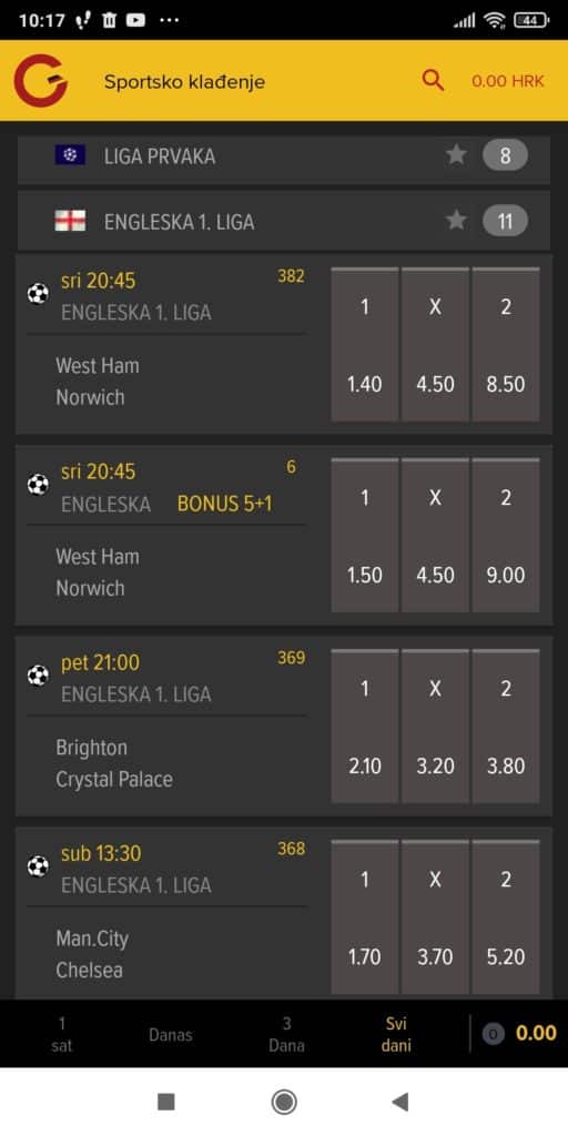 Germania aplikacija ponuda nogometa