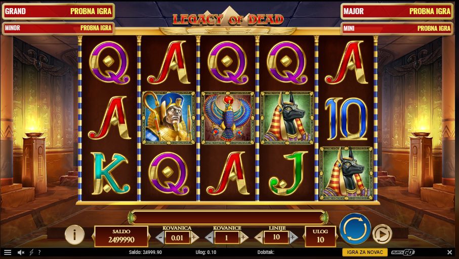Najbolje slot igre - Legacy of Dead