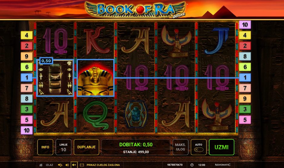 Book of Ra isplata