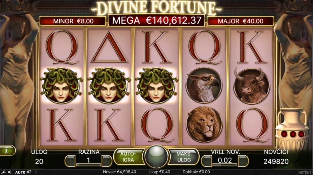 Divine Fortune dobitak