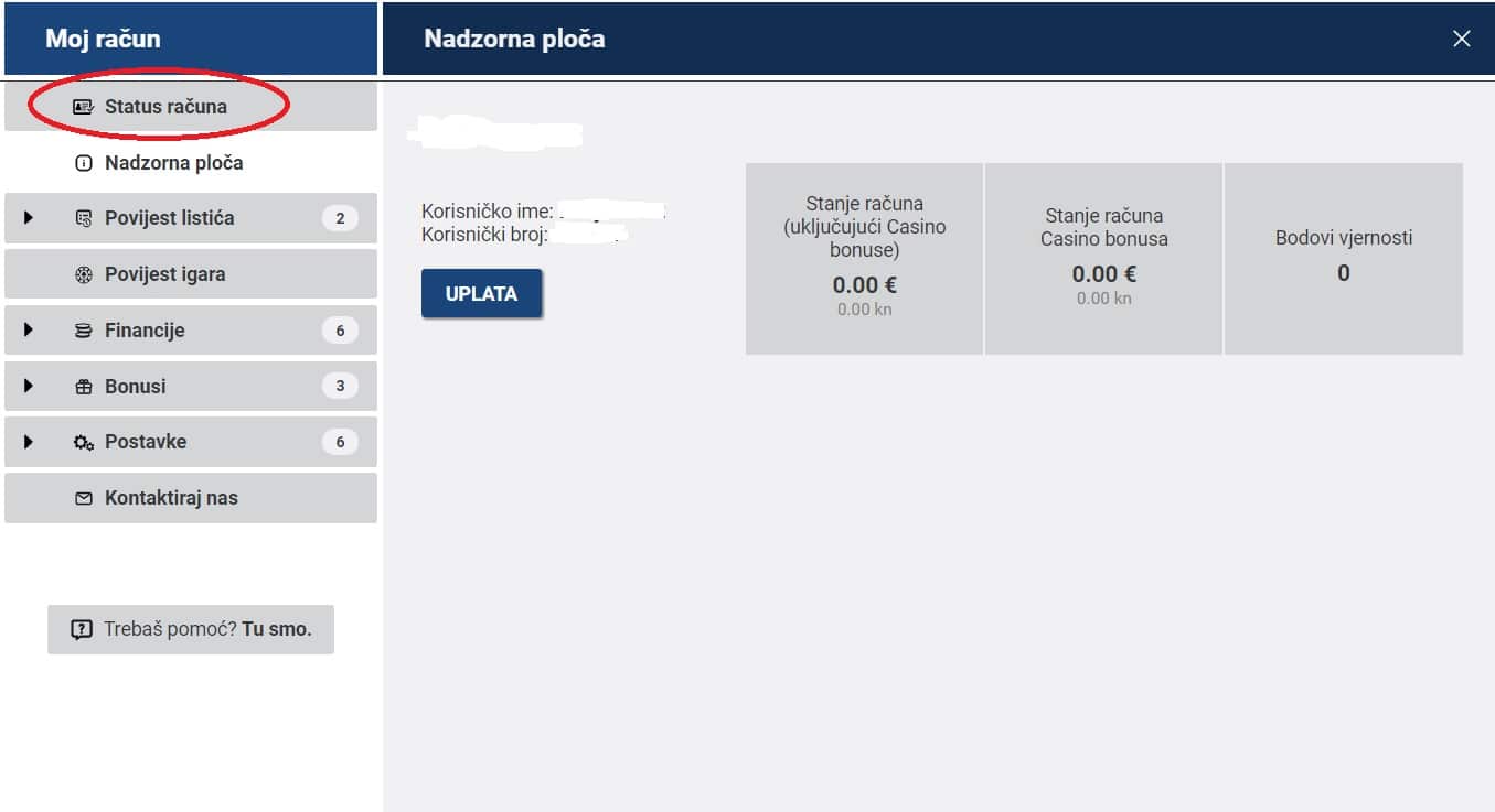 PSK potvrda identiteta izbornik