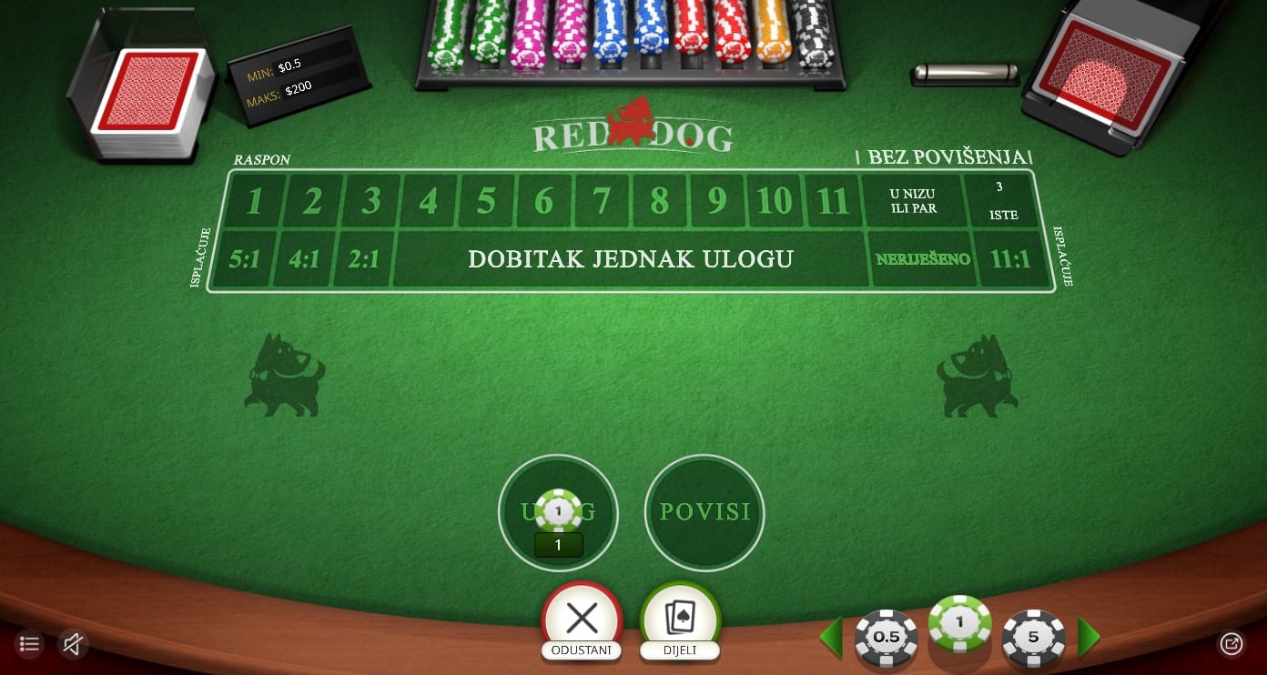 Red Dog kartaška igra