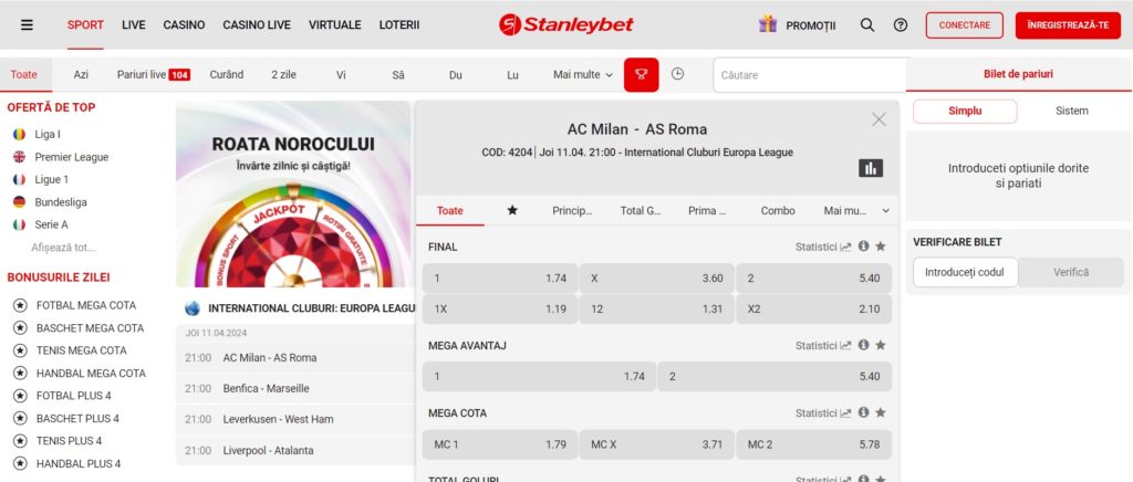 Stanleybet klađenje