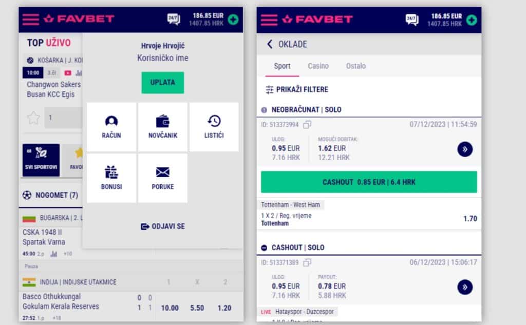 Favbet kako koristiti cash out